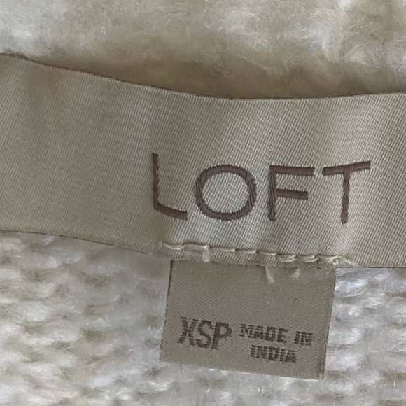 LOFT White Pearl Sweater Women - Picture 3 of 3